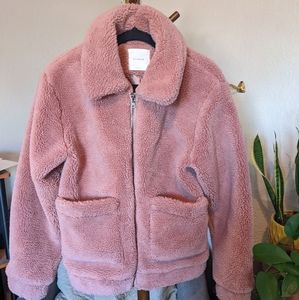 Elodie Pink Teddy Jacket